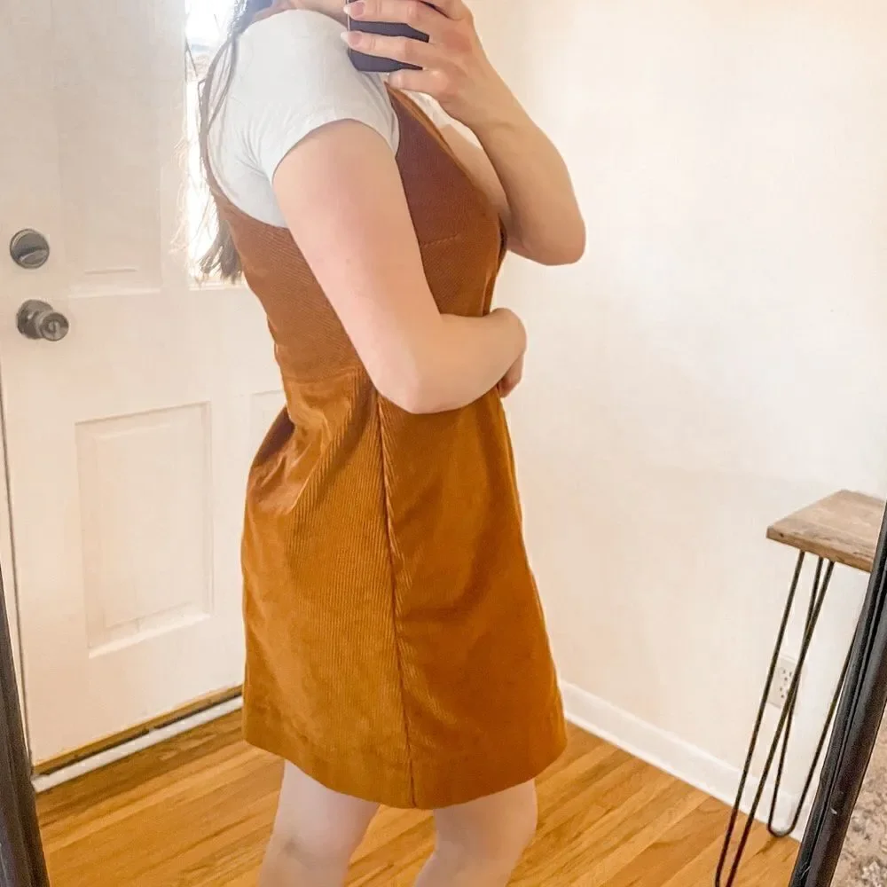 Free People Rolling Thunder Corduroy Mini Dress